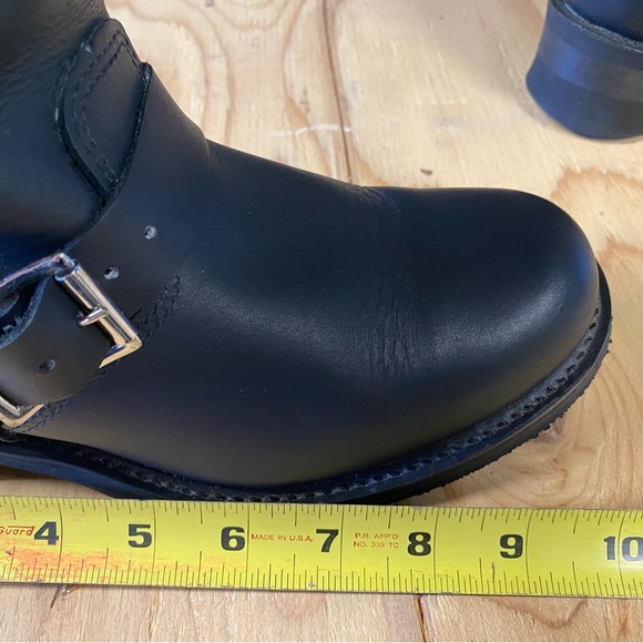 Frye Engineer Boots women’s black leather size 8 1/2 M. - Picture 10 of 11